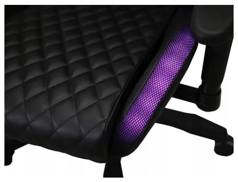 Štýlové ergonomické herné kreslo s LED osvetlením