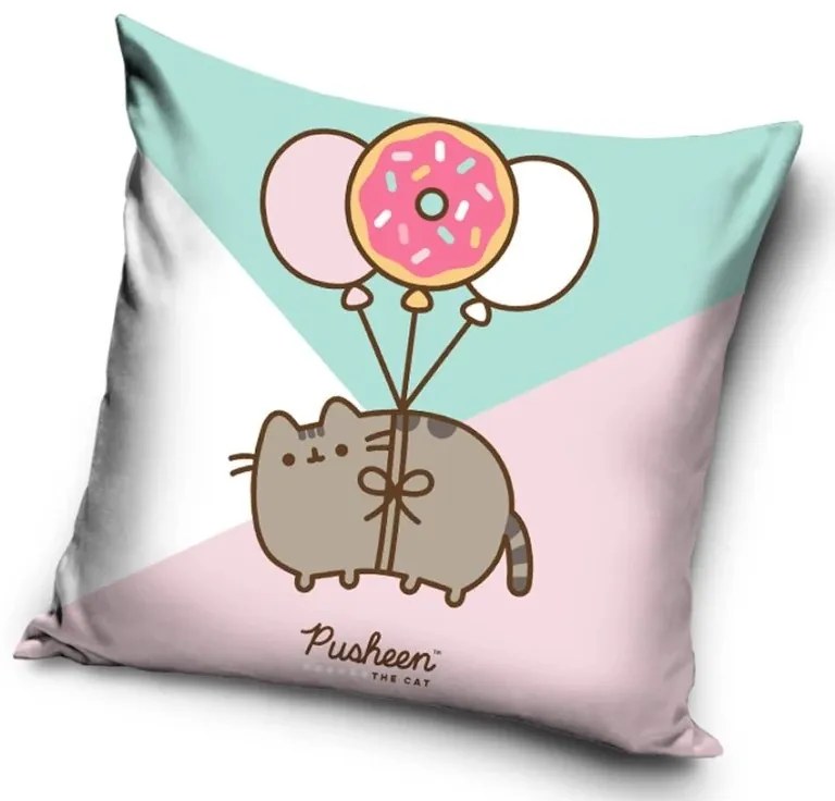 Detský vankúšik Mačička Pusheen Kurz Lietania 40x40 cm