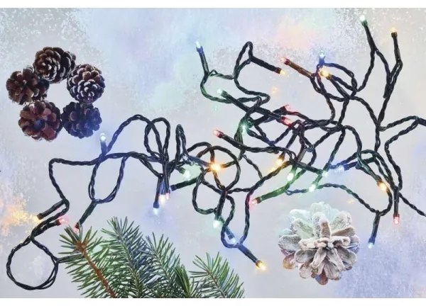 LED Vianočná vonkajšia reťaz 80xLED/13m IP44 multicolor