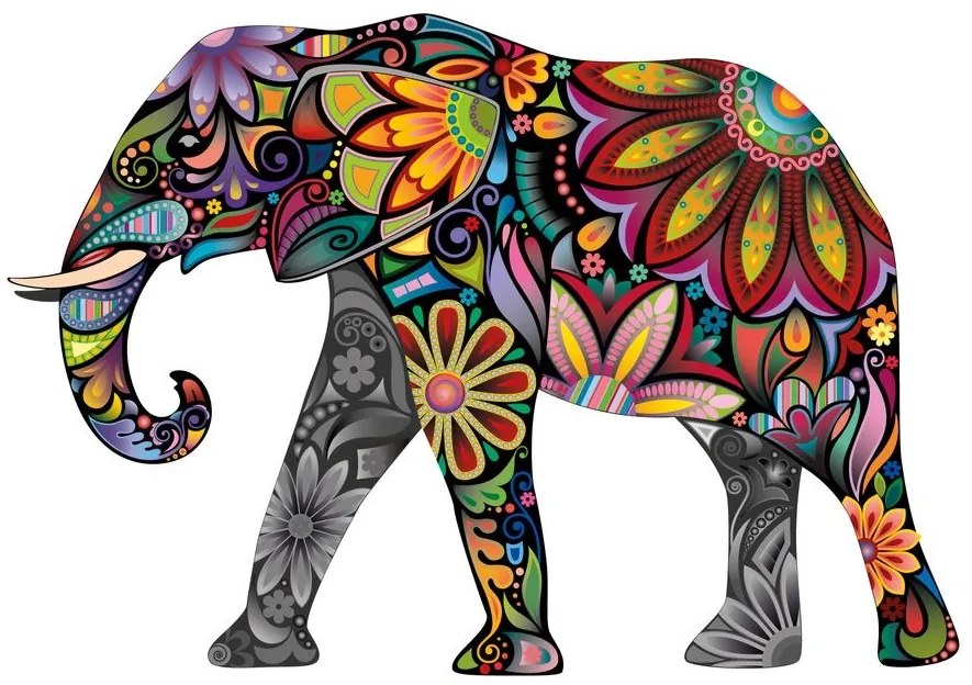 Tapeta slon plný harmónie - 150x100