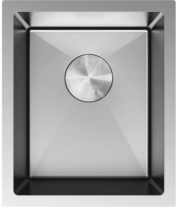 Mexen Trixo, 1-komorový nerezový drez 370 x 440 mm, brúsená oceľ, 6412371000-01