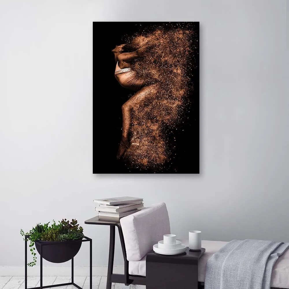 Gario Obraz na plátne Krásna žena v zlatom prachu Rozmery: 80 x 120 cm