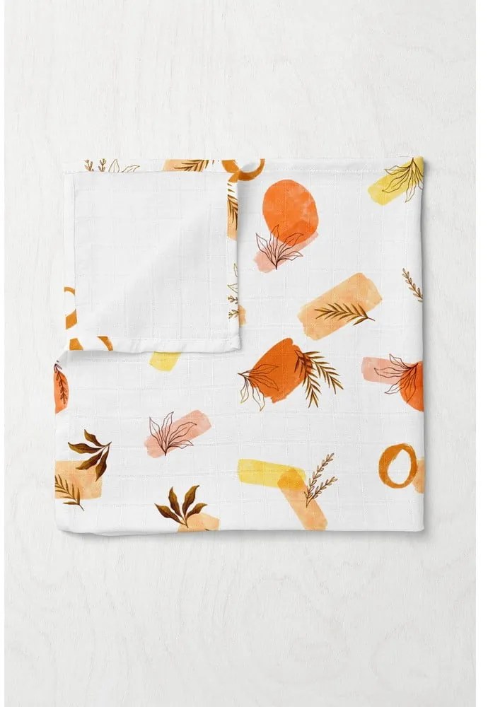 Biela mušelínová detská deka 75x100 cm Rhapsody – Mijolnir