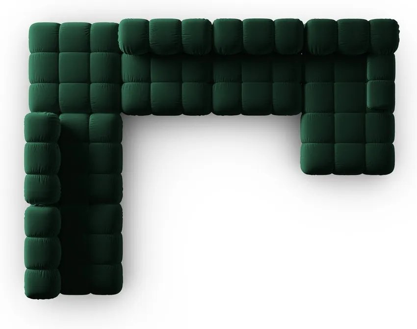 Zelená zamatová pohovka 379 cm Bellis – Micadoni Home