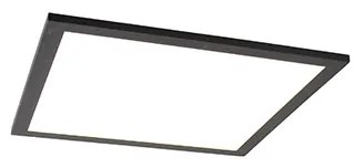 Moderný LED panel čierny 40 cm vrátane LED - Liv