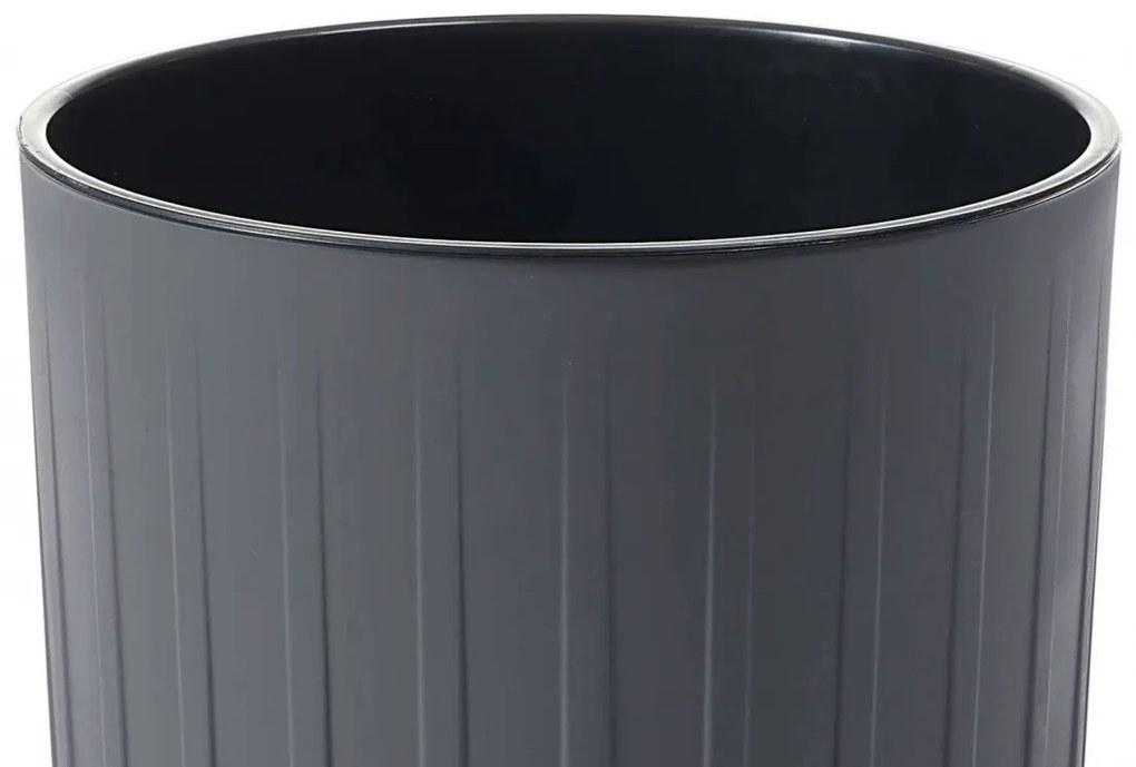 Kvetináč STRIPPED ECO III 25 cm antracitový