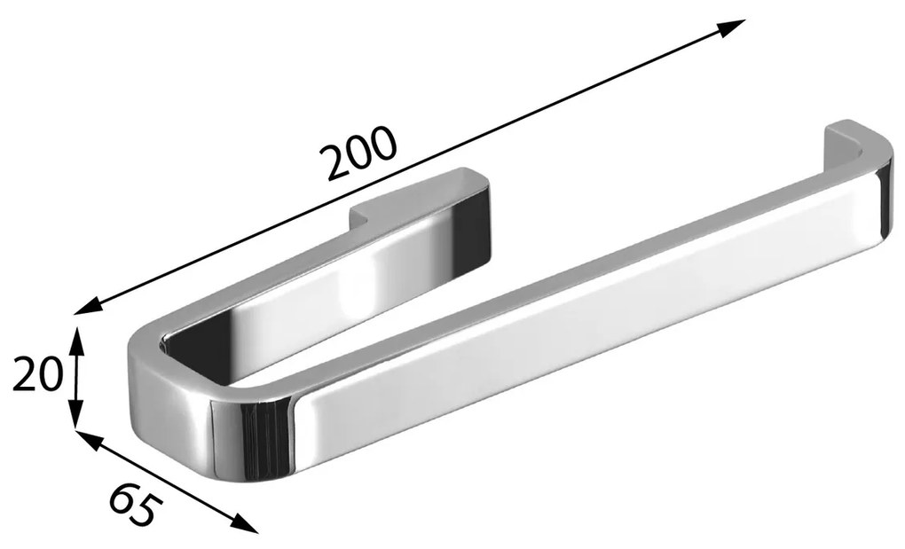 GEDY A87013 Samoa držiak uterákov otvorený, chróm