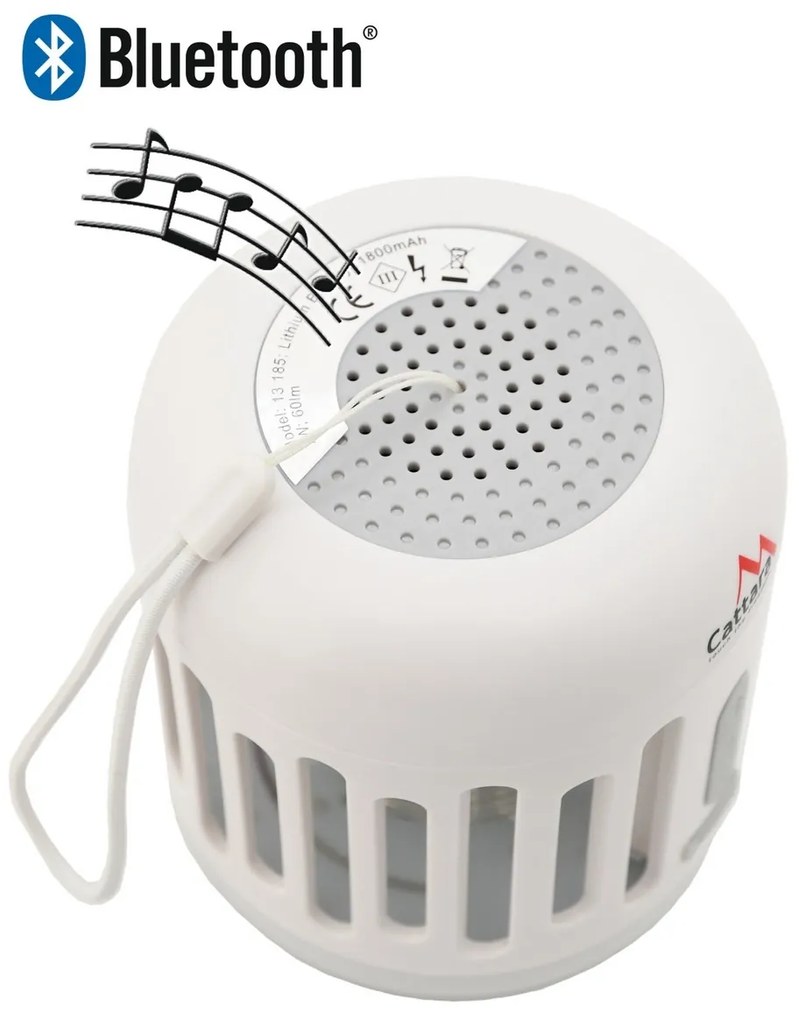 Cattara Nabíjacie bluetooth svietidlo s lapačom hmyzu Music cage, 60 lm