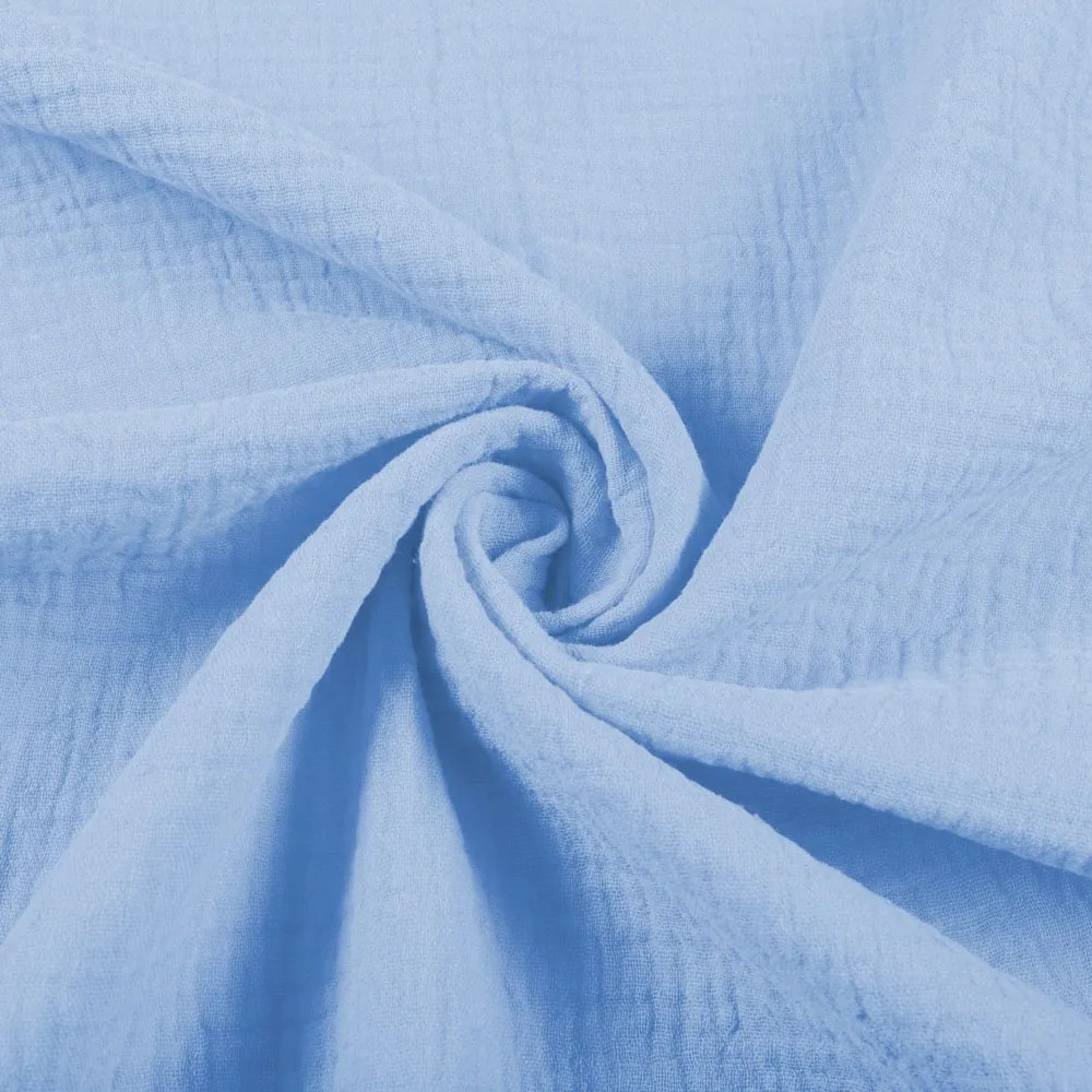 Biante Mušelínová plienka/dečka MSN-039 Nebesky modrá - ZVÝHODNENÁ SADA 3 KS 100x100 cm - Sada 3 ks