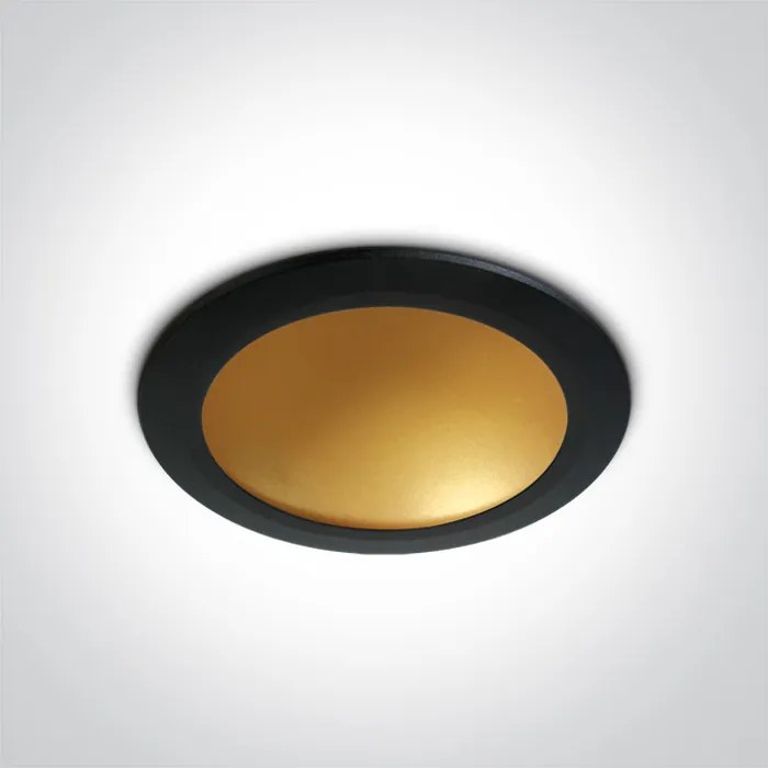 Moderné svietidlo ONE LIGHT BLACK-BRASS LED 16W 10116FD/B/BS