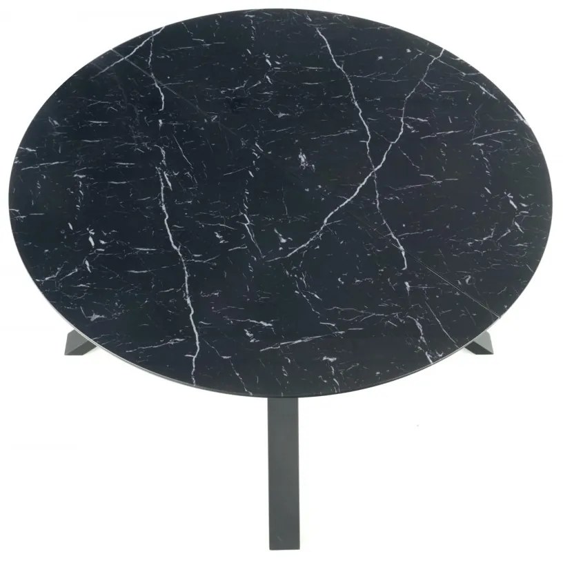 Jedálenský rozkladací stôl Vertigo 130/180 cm čierny