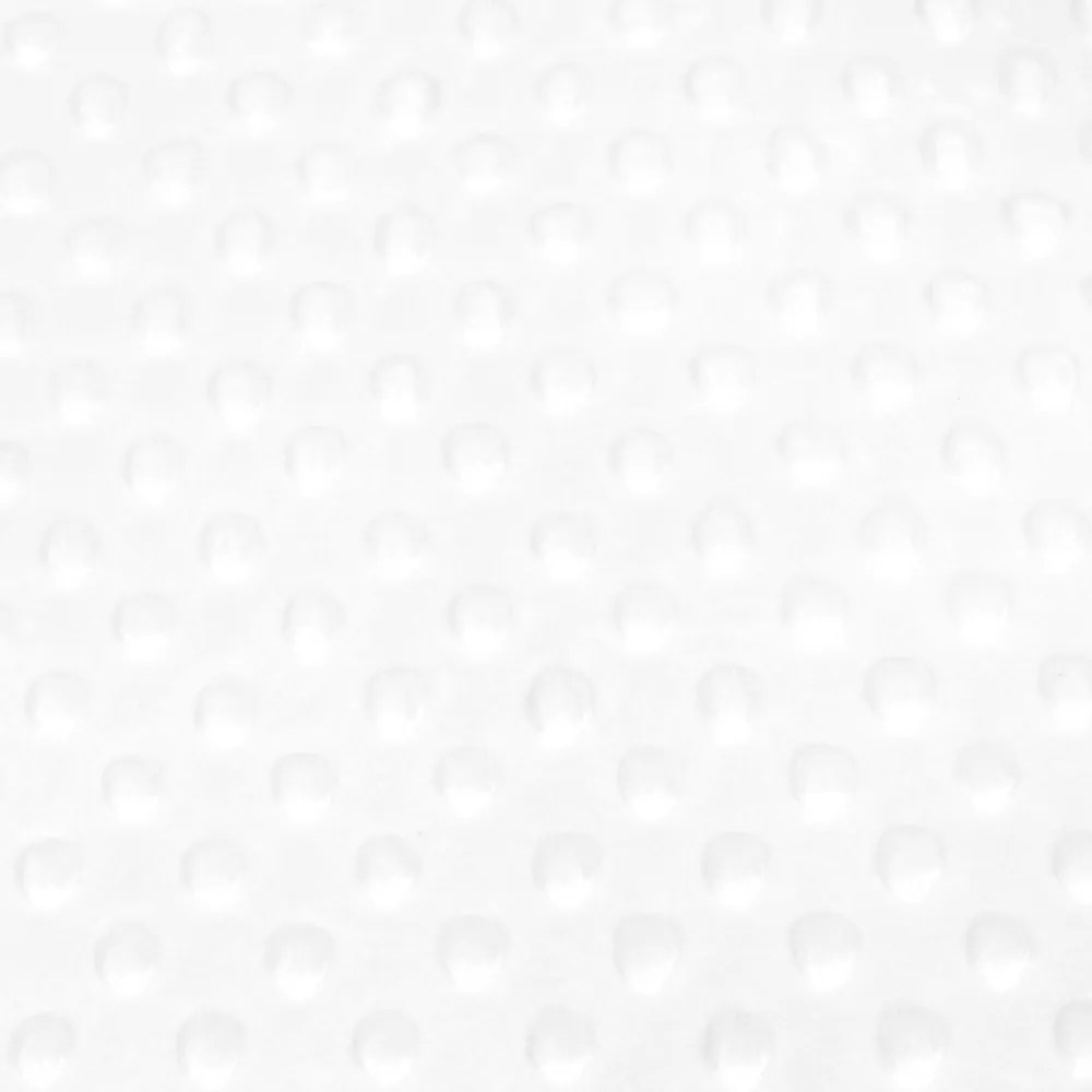 Biante Hrejivé posteľné obliečky Minky TOP 3D bodky MKP-059 Biele Predĺžené 140x220 a 70x90 cm