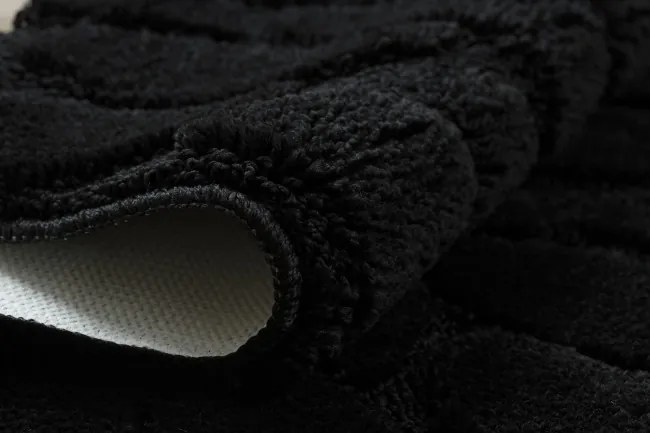 Sada kúpeľňových koberčekov SUPREME STONES kamienky, čierna