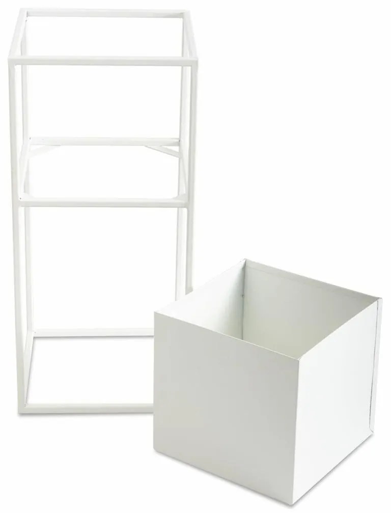 Stojan na kvety Lea 50 cm biely
