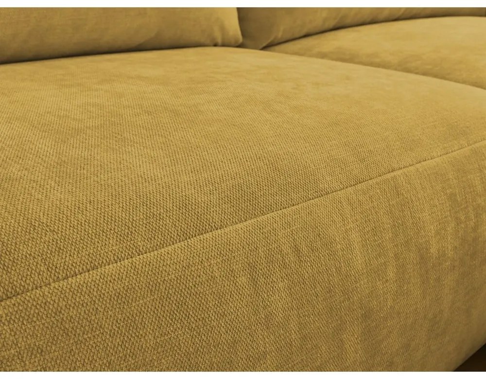 Okrovožltá rohová pohovka Aden – Bobochic Paris