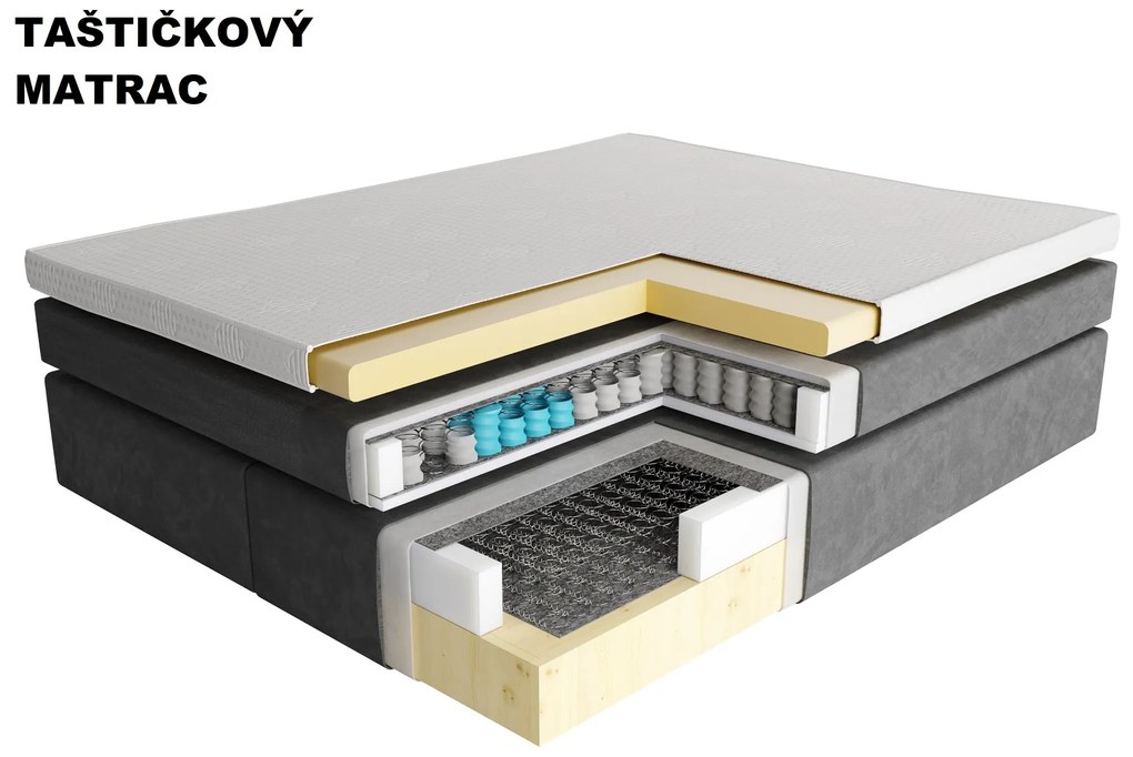 MANŽELSKÁ POSTEĽ VALERIUS I 180x200 MONOLITH 84