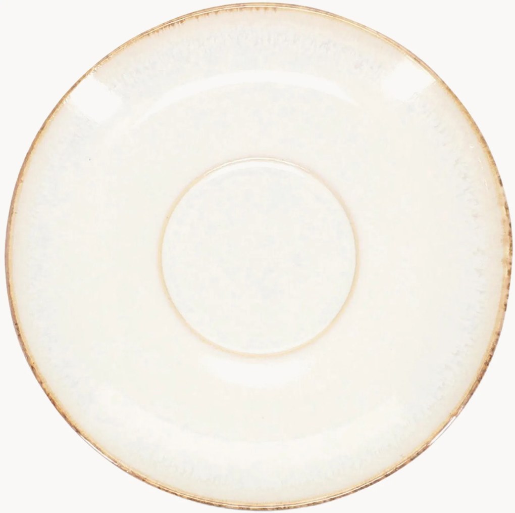 Čajové podšálky Artisan White, 4 ks