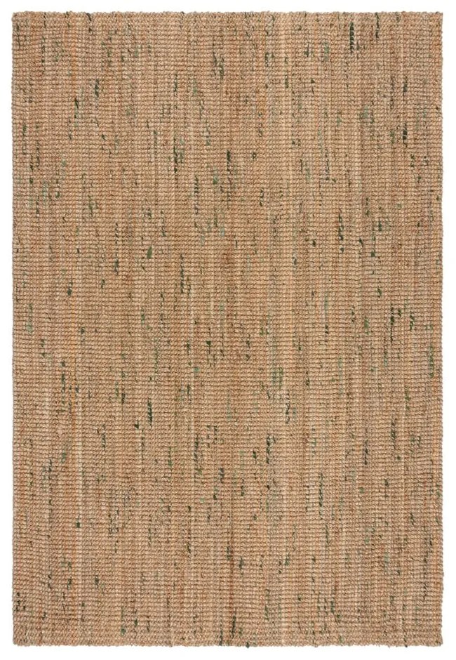 Obojstranný ručne tkaný jutový koberec v zeleno-prírodnej farbe 160x230 cm Jute Boucle Green – Flair Rugs