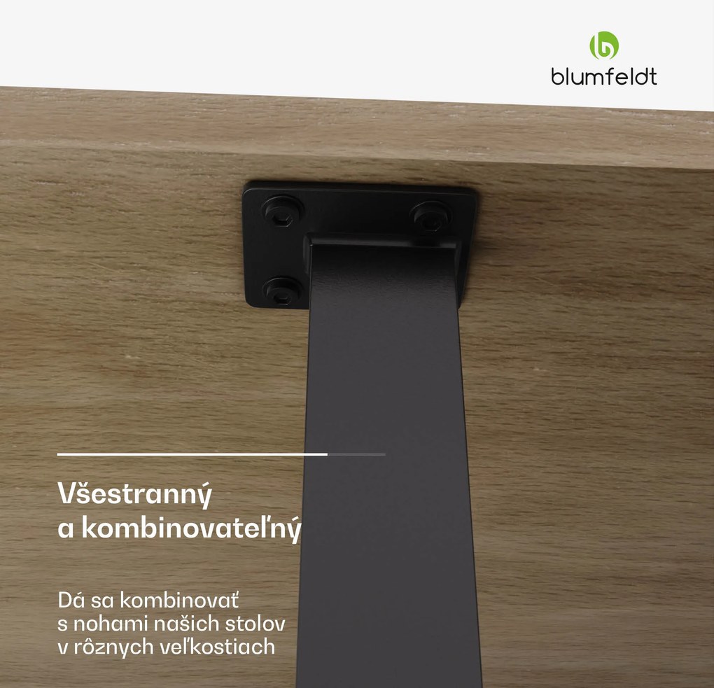 Blumfeldt Bearsdon stolová doska 200 x 100 cm pre kuchyňu a jedáleň, Robustná laminátová doska