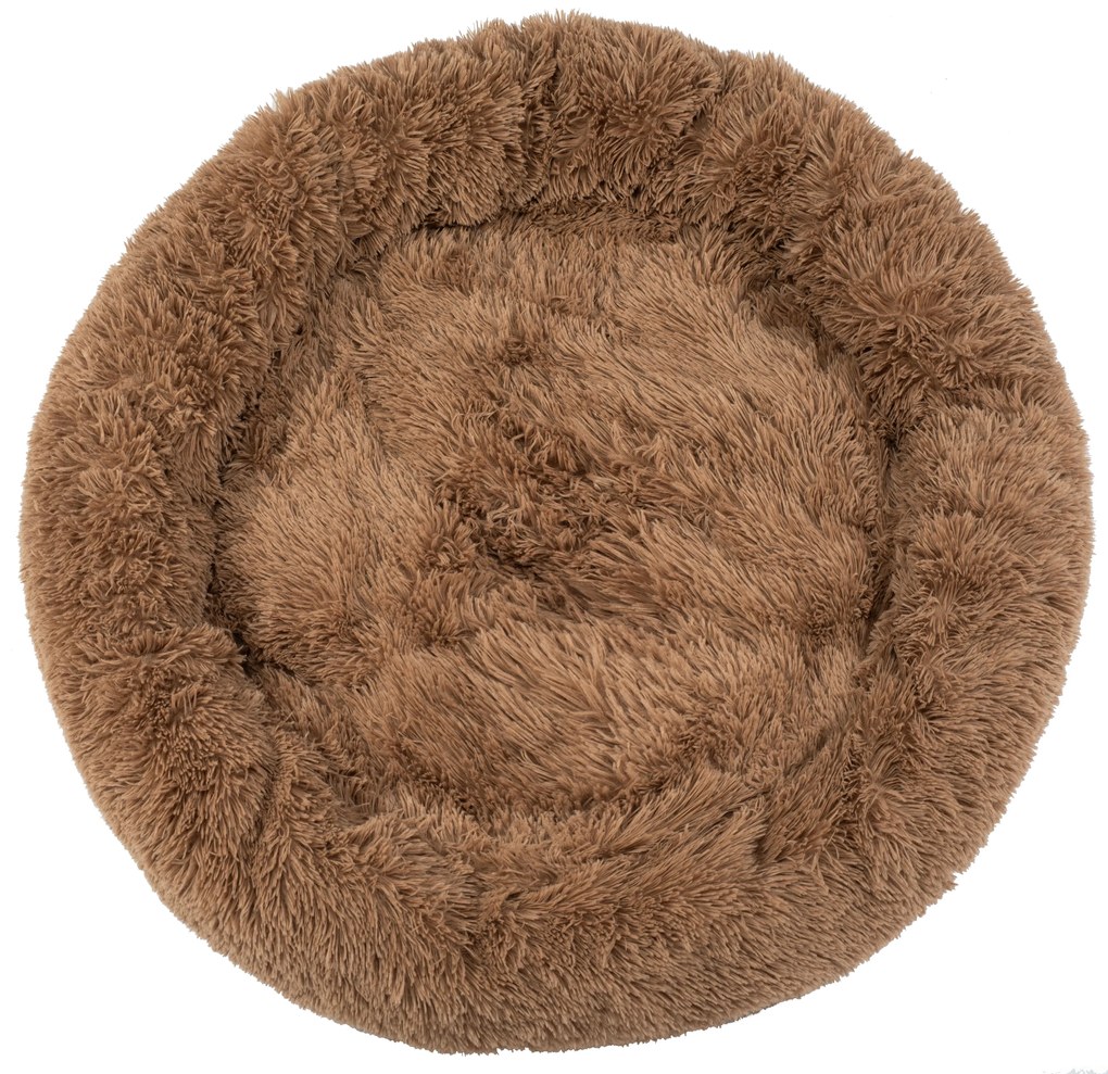 PuppyJoy Donut, okrúhly vankúš pre psa 100cm, veľkosť L, PJ-011, hnedá, HOM-50059