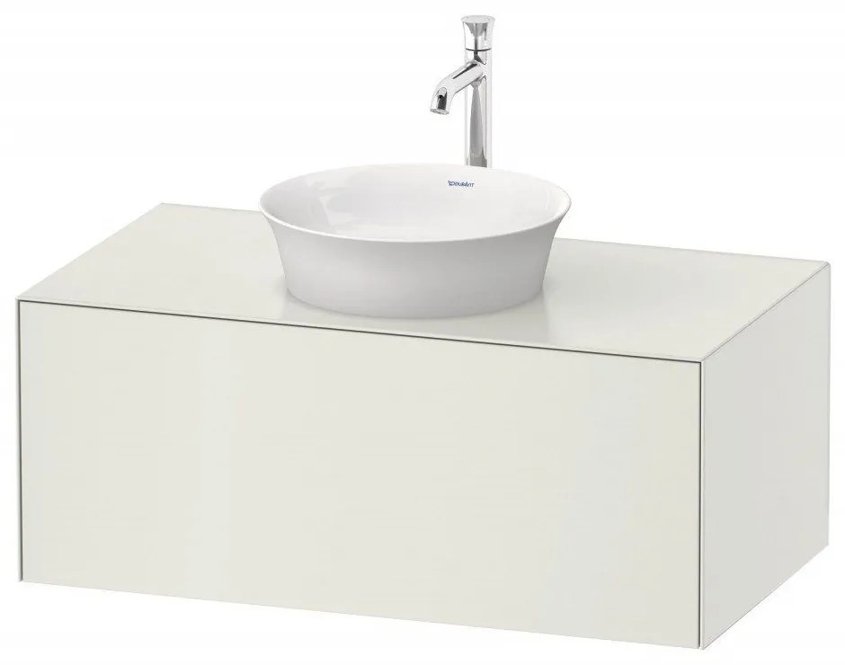 DURAVIT White Tulip závesná skrinka pod umývadlo na dosku, 1 zásuvka, 1000 x 550 x 408 mm, biela matná, WT497603636