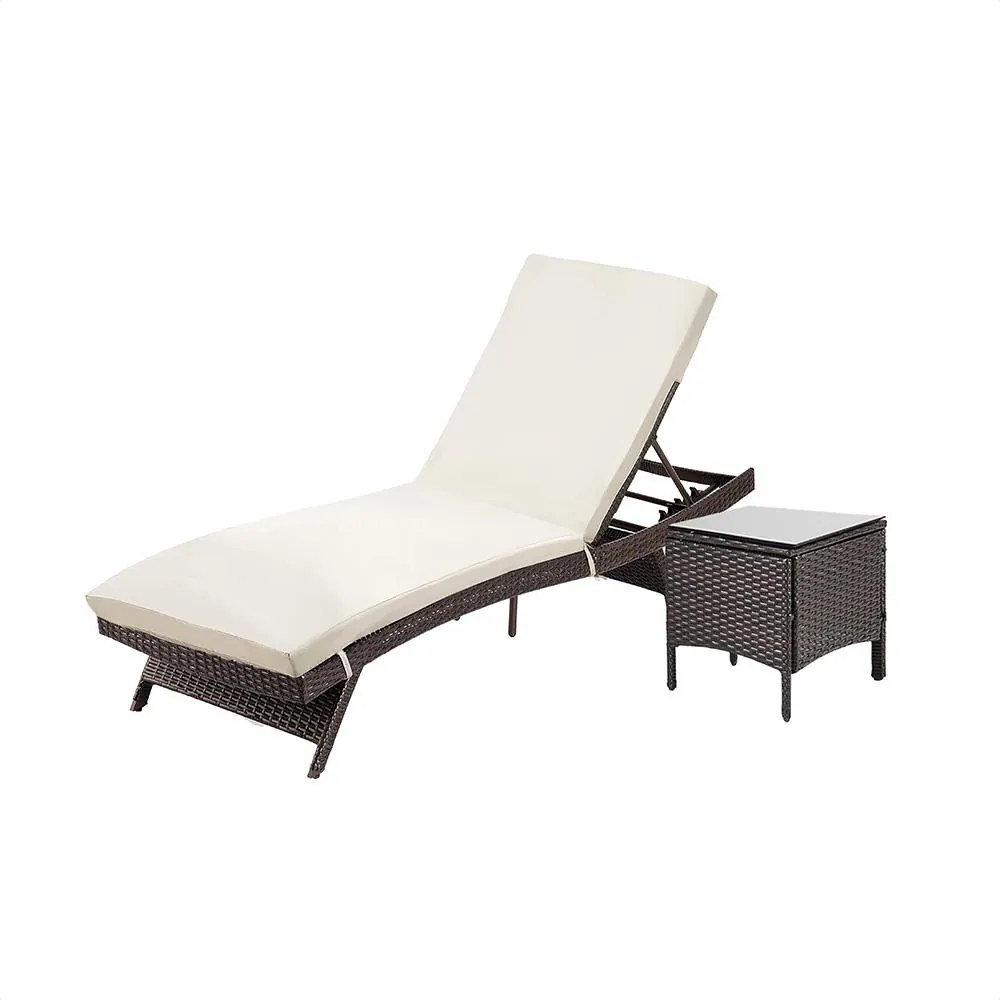 SET Relaxačného lehátka a stolíka Avenberg KAIMAN DUO