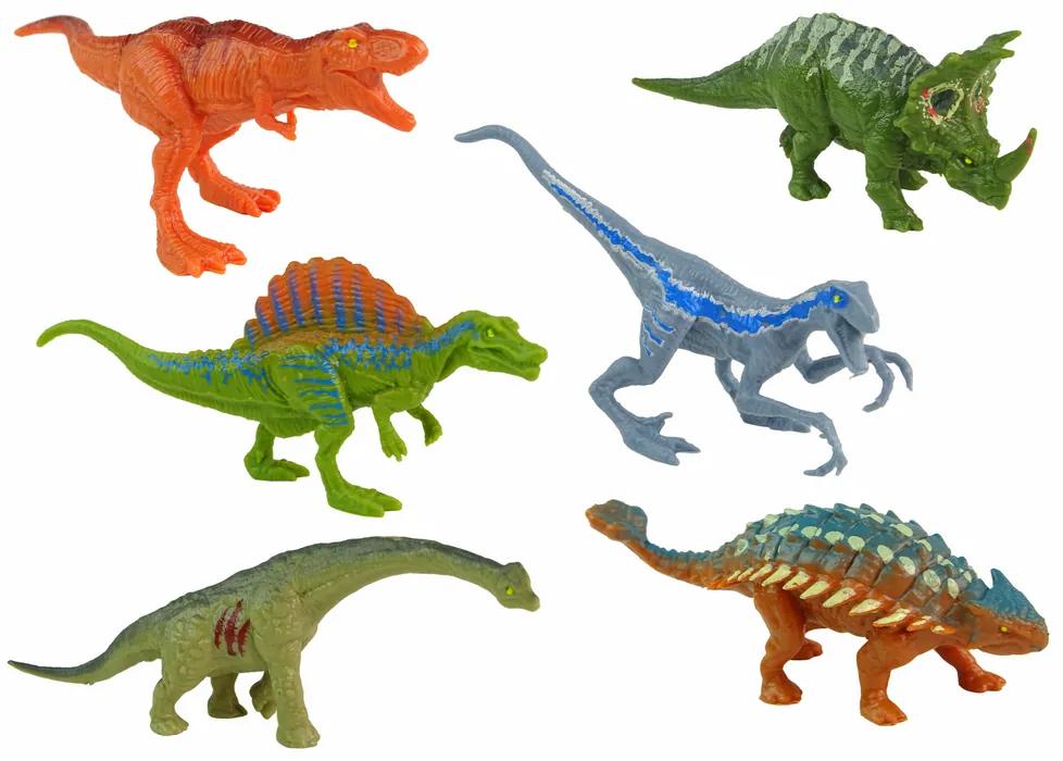 Lean Toys Sada figúrok Dinosaurov – 12ks. farebné