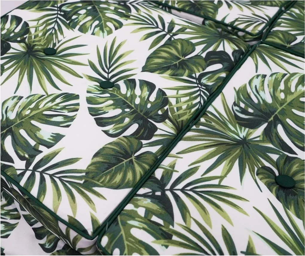 RAMIZ Veľká záhradná hojdačka so strieškou a vankúšmi 2x1 listy