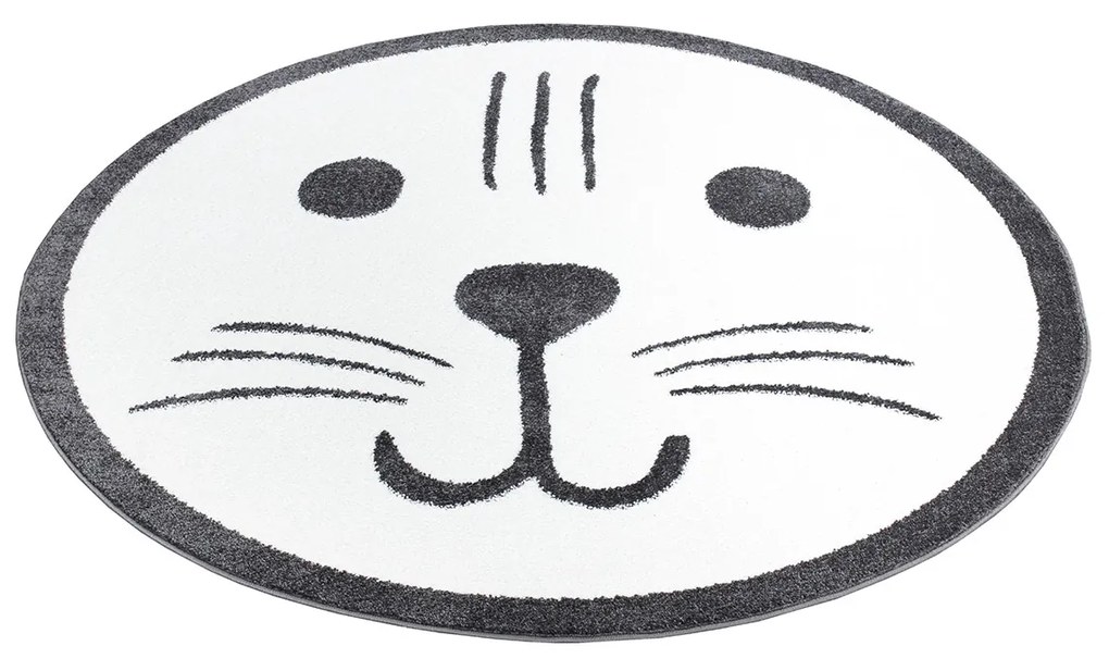 Dekorstudio Okrúhly koberec ANIME do detskej izby - mačka 918 Priemer koberca: 120cm