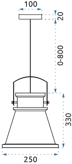 Dekorstudio Stropná lampa Asti C