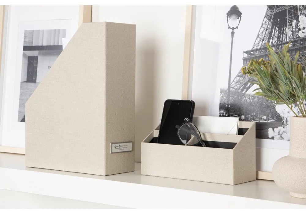 Kartónové organizéry v súprave 4 ks Hugo Canvas Paper Laminate – Bigso