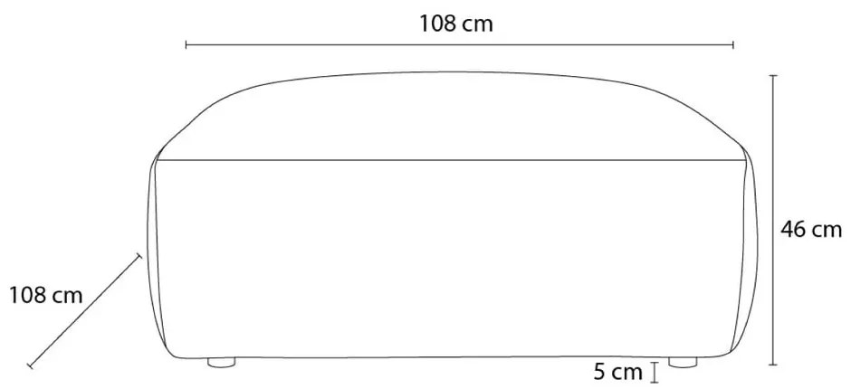 Tmavomodrá menčestrová podnožka Lucien – Bobochic Paris
