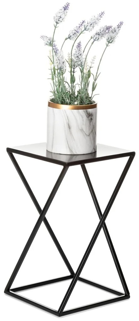 STOJAN NA KVETINÁČ LOFT4 40X24X24 CM ČIERNA