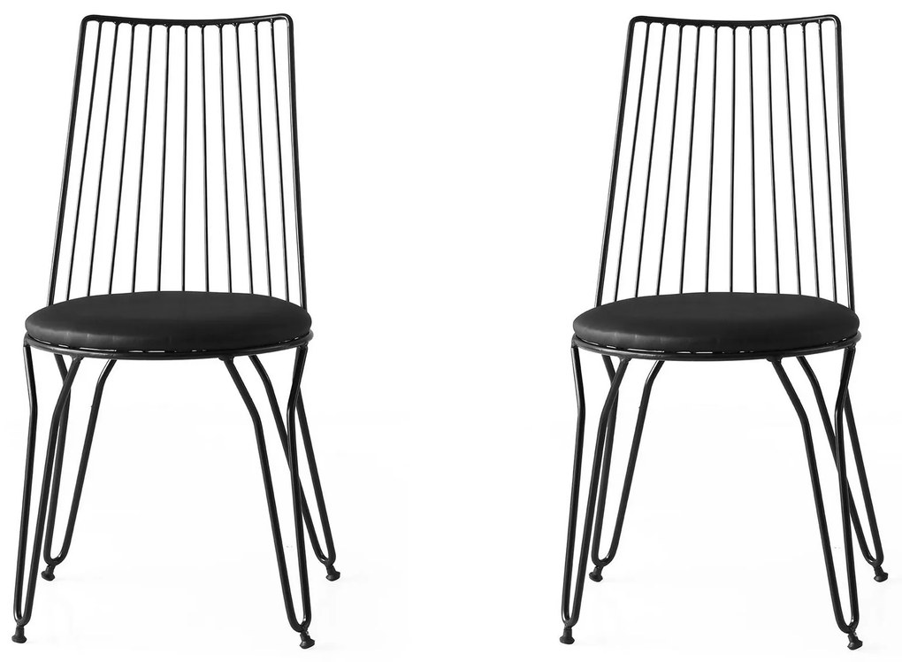 Sada 2 ks jedálenských stoličiek Ada čierna