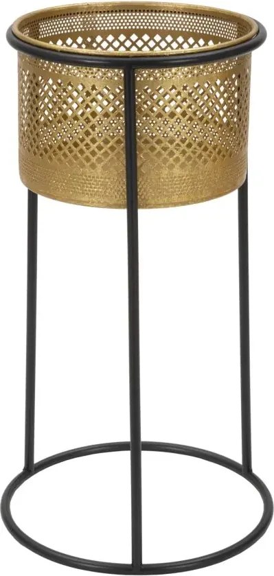 Stojan na kvety Simply 50 cm čierno-zlatý