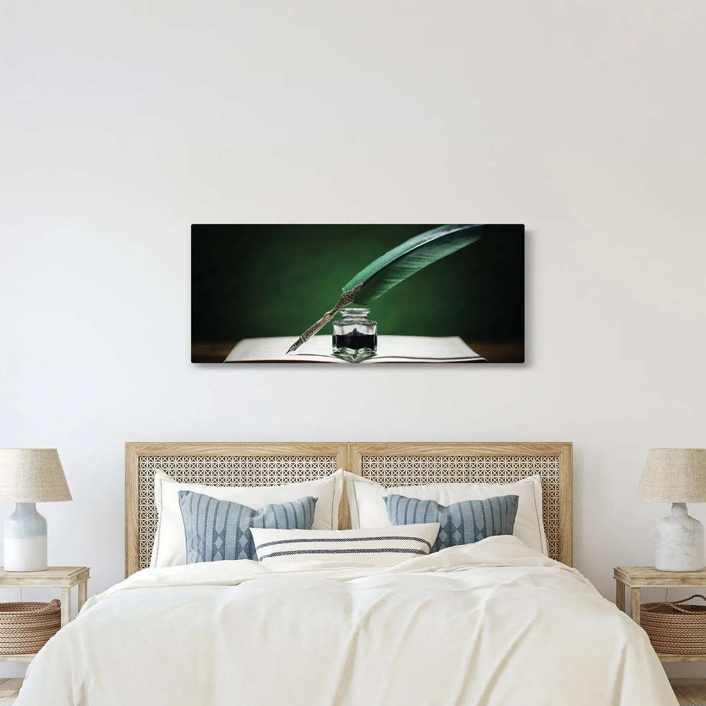 Obraz písacieho pera (120x50 cm)