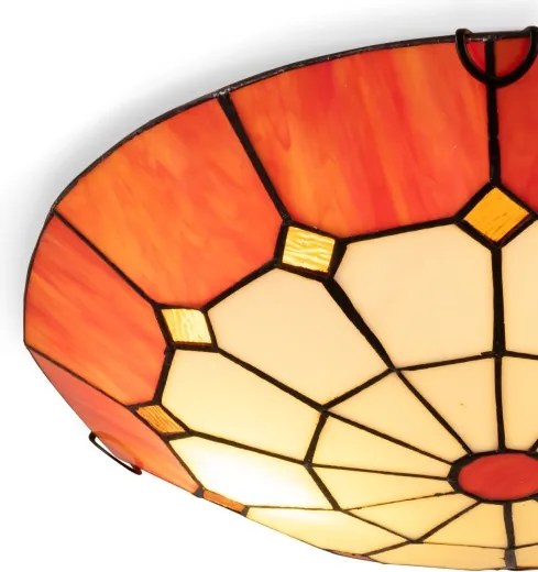 Brilagi - Tiffany vitrážové stropné svietidlo SIENNA 2xE27/60W/230V priemer 40 cm