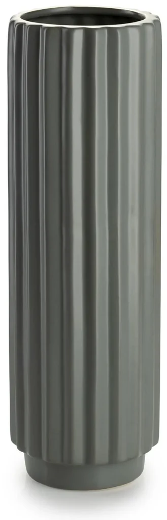 Keramická váza Kaze Grey 10x32 cm