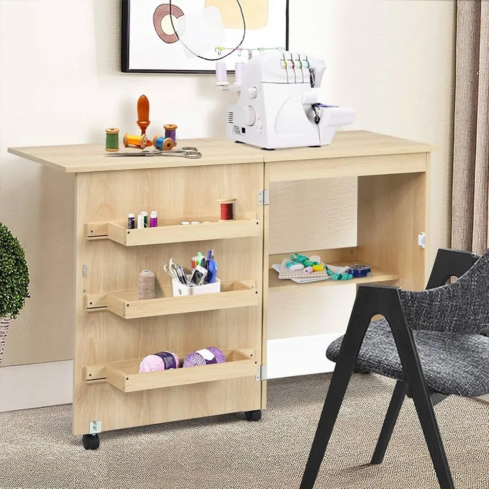 Stôl na šitie prírodný