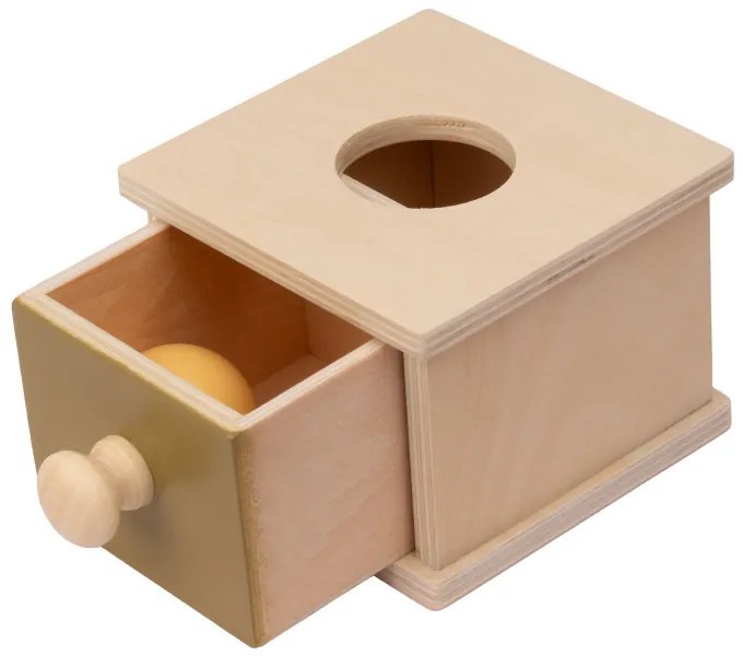 Montessori krabička s guľôčkou