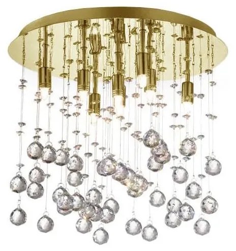 Ideal Lux-LED Kr. stropné svietidlo MOONLIGHT 8xG9/3W/230V pr. 40 cm zlatá