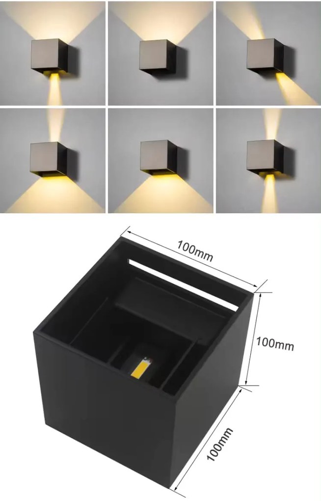 ECOLIGHT LED fasádna lampa - 7W - IP65 - neutrálna biela