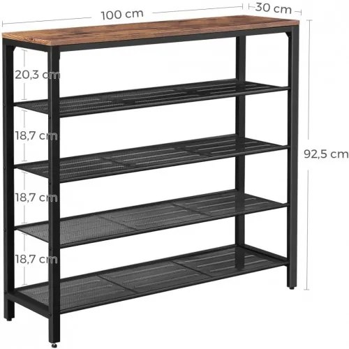 Botník na topánky VASAGLE LBS15BX