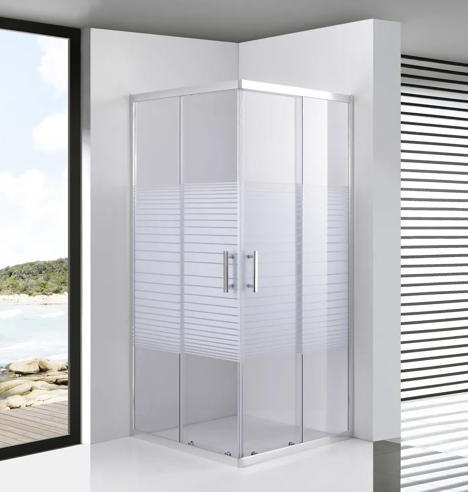 Toulon 6mm White Sprchový kút 80*80 190cm