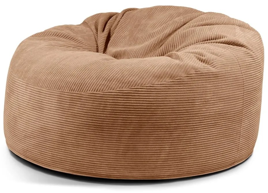 Hnedý menčestrový sedací vak Om 135 – SLOWDOWN