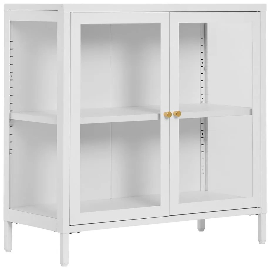 Biela kovová vitrína 80x80 cm Dalby – House Nordic