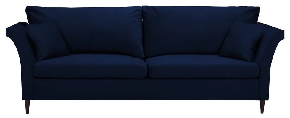 Modrá rozkladacia pohovka s úložným priestorom Mazzini Sofas Pivoine