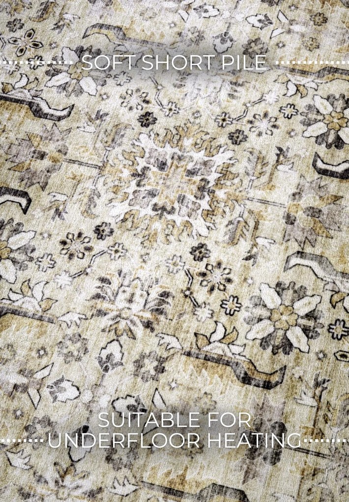 Kusový koberec Imagination New 106043 Cream/Gold z kolekcie Elle, 160x230, žltá, obývacia izba, ELLE Decoration