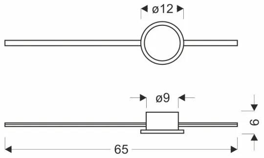 LED nástenné svietidlo BATUTA LED/12W/230V zlaté