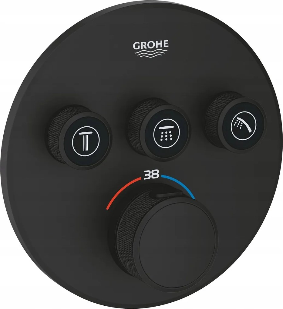 Sprchová batéria Grohe Grohterm Smartcontrol phantom čierna [29508KF0]